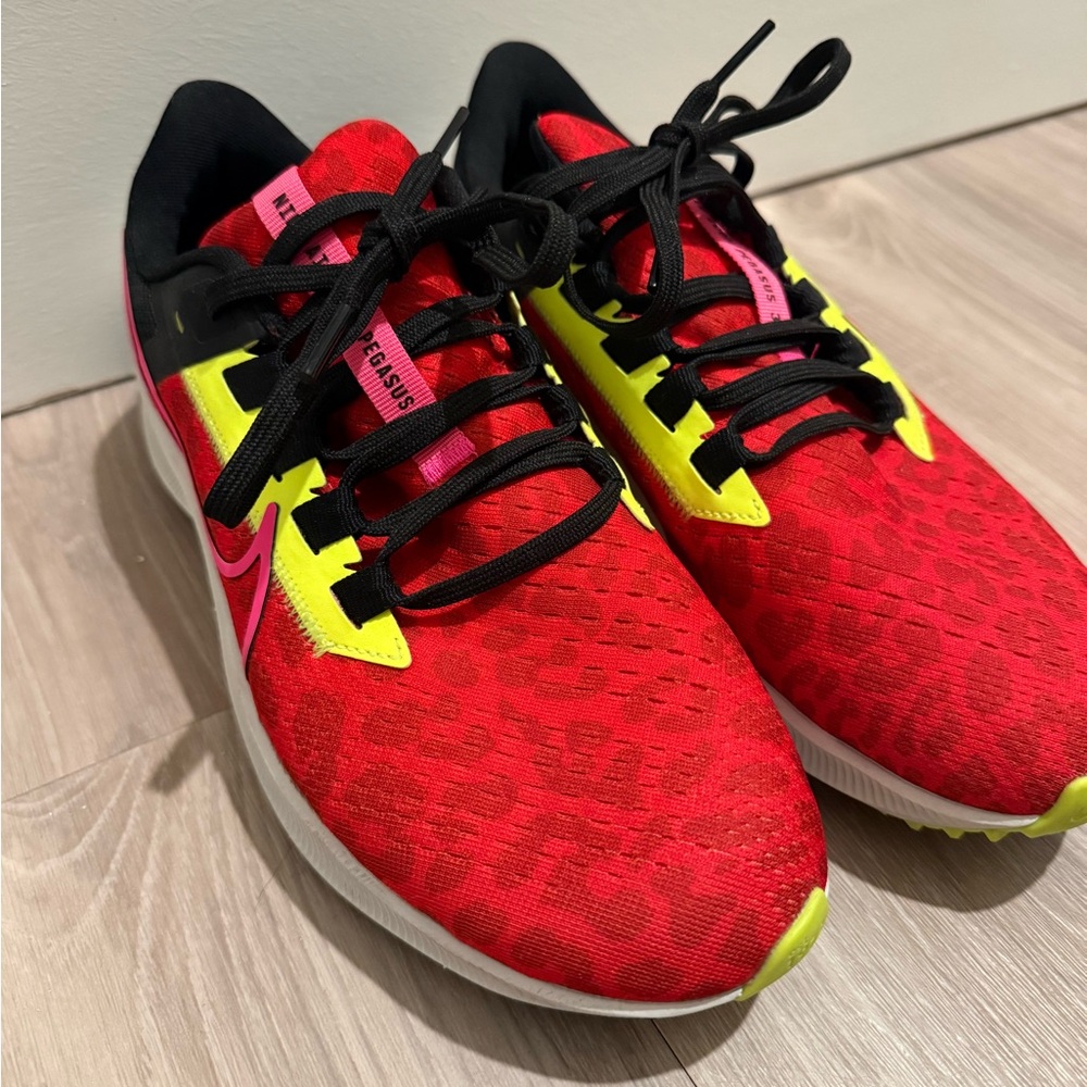 Nike Red and Yellow Athletic Shoes